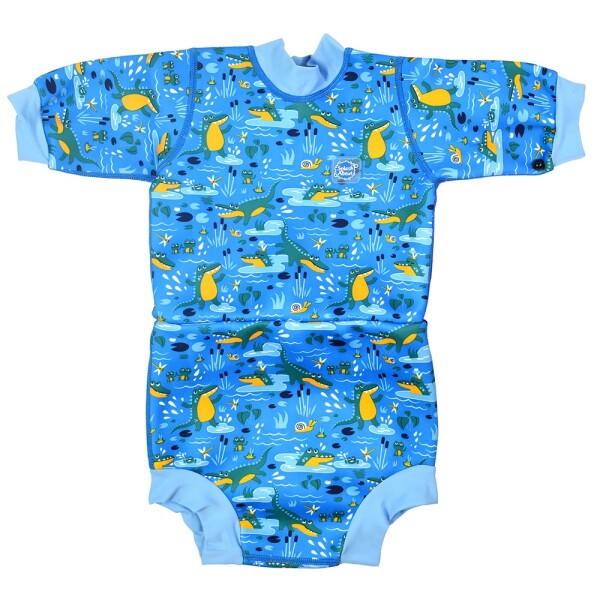 Splash About Baby neoprén body Happy Nappy - Krokodýli, velikost: L (6-14 měs)