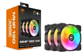 COUGAR MHP 120 ARGB 3 ks černá, bílá / Ventilátor / 120 mm / ARGB / PWM / 600-2000 RPM (CGR-CF-MHP12HB3-RGB)