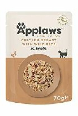 Applaws Cat kapsa Adult Broth kuř.prsa s div.rýží 70g