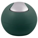 Spirella BOWL MATT mini výklopný odpadkový koš 1 L matný tmavě zelený / plast (7610583208569)