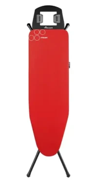 ROLSER Žehlicí prkno K-22 Black Tube L červená / 120 x 38 cm / Výška 60–94 cm / Snímatelný dvouvrstvý potah