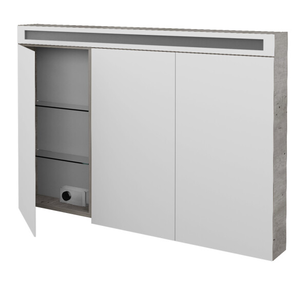 Dřevojas - Třídveřová galerka AIR GA3OE 120 - D01 Beton 143930