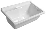 AQUALINE - Výlevka na skříňku 80x50cm, plast bílá PI8050