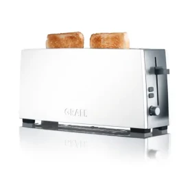 Graef TO 91 bílá / topinkovač / 880 W / 2 topinky / extra široký otvor / 6 stupňů opečení / rozmrazování (TO 91)