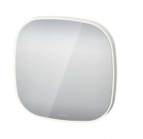 DURAVIT - Zencha Zrcadlo s LED osvětlením, 50x50x5 cm, matná bílá ZE7065000000000