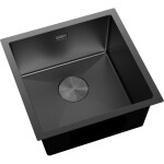 MEXEN - Trixo ocelový dřez 1-bowl 440 x 440 mm, černá 6413441000-70
