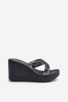 Dámské pantofle na klínku Ipanema High Fashion Slide Fem Black Velikost: