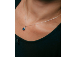 LUNICA Stříbrný náhrdelník SAPPHIRE 0984
