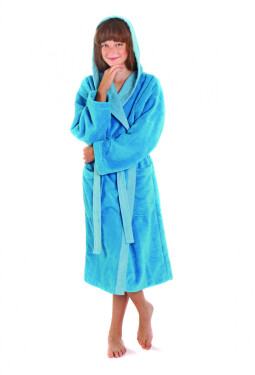 Dětský župan Tampa duo 9159 6330 tyrkys - Vestis XXL tyrkysová