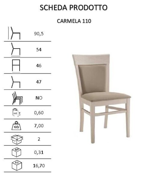 NábytekProNás Designová židle Carmela 110 - čalouněná