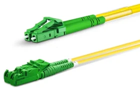 Equip E2000/APC-LC/APC žlutý / Optický patchkabel / Duplex Singlemode OS2 / 10 m / LSZH (255106)