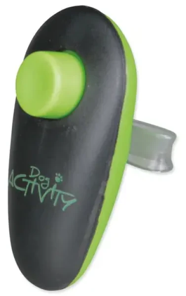 TRIXIE Klikr s poutkem na prst / Klikr / Otočné poutko / Kov, PVC, plast (G14-22860)