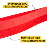 LW PLA Red filament 1,75 mm ColorFabb 750 g