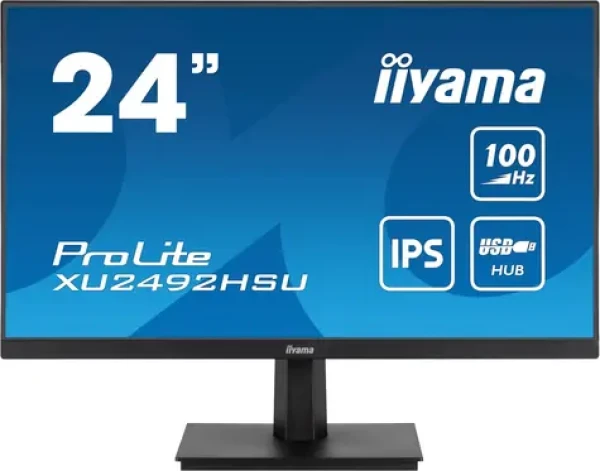 24" IIYAMA ProLite XU2492HSU-B6 černá / IPS / 1920x1080 / 16:9 / 0.4ms / 1300:1 / 250cd / repro / HDMI / DP (XU2492HSU-B6)