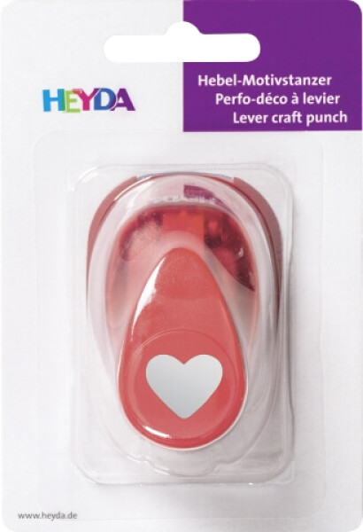Heyda děrovač ozdobný srdce 15 mm