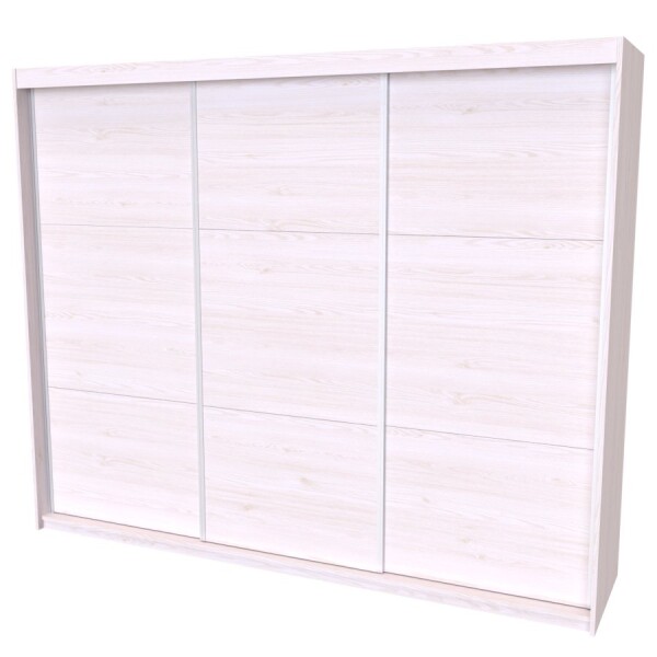 Nábytek Mikulík Skříň MAXIM 3 - bílý lesk, antracit, aj. ROZMĚR: (š/v/hl.) 260x214x61 cm