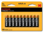 Kodak XTRALIFE AAA / Alkalická baterie / 10 ks (KOD-LR3XTBL10)
