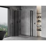MEXEN/S - Mist L Duo sprchový kout dveře křídlové 120 x 90, transparent, černá 8A4L-120-090-70-00