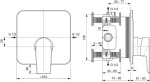 IDEAL STANDARD - Tesi Baterie pod omítku, chrom A6585AA