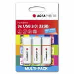 AgfaPhoto USB 3.0 32GB 3ks bílá / Flash Disk / USB-A 3.0 (10555)