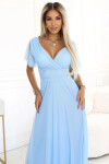 Dámské šaty 562-5 NASTIA - Numoco basic světle modrá Univerzální