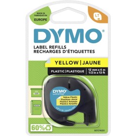DYMO LT páska do štítkovače Barva pásky: žlutá Hyper Barva písma: černá 12 mm 4 m S0721620