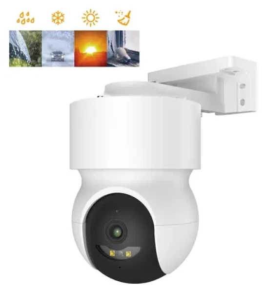 IGET HOME Camera CS8 bílá / Venkovní/vnitřní IP kamera / 2K / 102° / IP65 / otočná / WiFi (75020822)