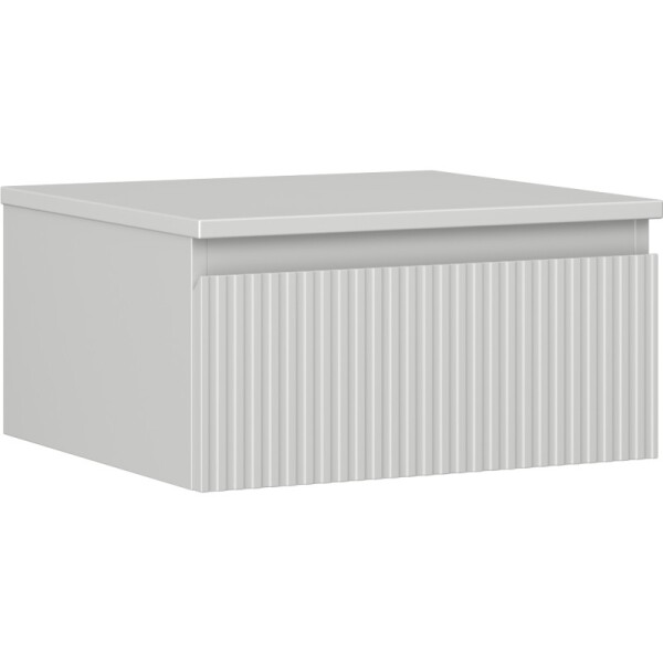 MEXEN/S - Rivel koupelnová skříňka pod umyvadlo 50 cm s deskou, 1 šuplík, reliéf , šedá mat 91A20-05023-1-BFC62