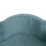 PLUSH NEST PLUSH NEST Suchý bazén Květinová zóna 95 × 30 cm, prémiový manšestr, modrý s 200 míčky