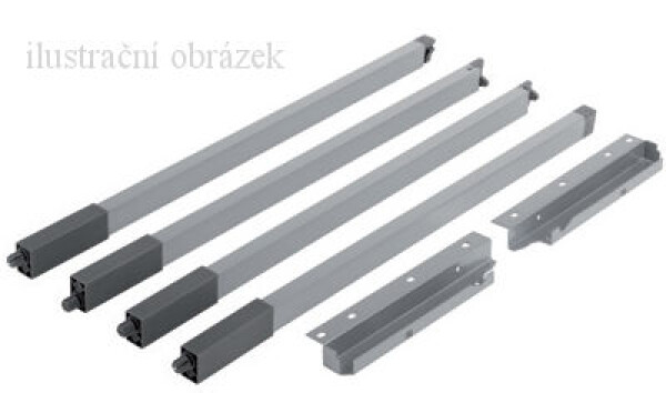 Strong SB reling 550 hranatý bílý 204mm dvojtý (402652)