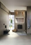 IDEAL STANDARD - Tesi Závěsné WC se sedátkem softclose, Aquablade, černá T3546V3