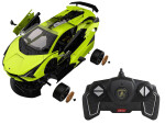 RASTAR RASTAR Konstrukční autíčko na dálkové ovládání Lamborghini Sian 1:18 zelené