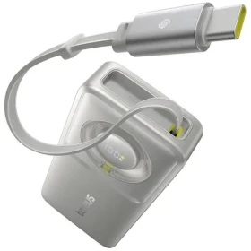 Baseus Free2Pull 10000mAh 30W s kabelem USB-C šedá / Powerbanka / 2xUSB-C (P10073701843-00)