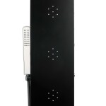Sprchový panel SIKO na stěnu černá/chrom ALUSHOWERC ALUSHOWERC