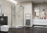 Aquatek DYNAMIC S4 90 cm CHROM-SATIN Sprchová zástěna