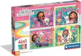 CLEMENTONI Puzzle Gábinin kouzelný domek 4v1