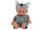 Mamido Malá panenka batole v šedém oblečku a čepičce koala