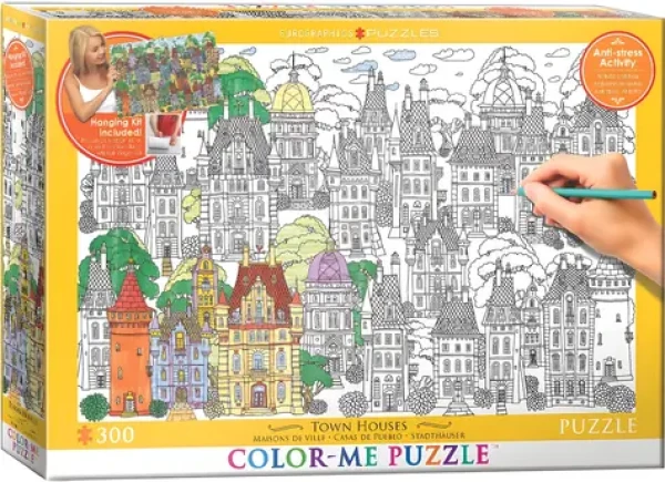 EUROGRAPHICS Puzzle Color me Domy ve městě