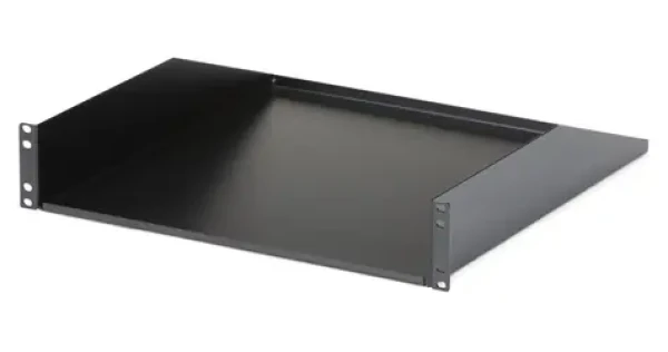 StarTech 2U rack police černá / Police do racku / 19" / nosnost 56,6 kg / hloubka 457 mm (CABSHELFHD)