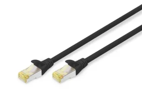 Digitus CAT6A černá / Patch kabel S/FTP / 3 m / AWG 26/7 / 500 MHz / LSZH (DK-1644-A-030/BL)