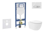 GEBERIT - Duofix Set předstěnové instalace, klozetu Oudee Vortex a sedátka softclose, tlačítko Sigma50, chrom/alpská bílá SANI11CA3188B