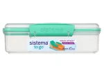 Sistema TO GO Krabička na svačinu s oddělenou přihrádkou 410 ml mátová (9414202214799)