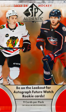 Hokejové Karty NHL 2023-24 Upper Deck SP Authentic Hobby Balíček