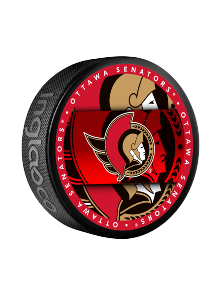 Inglasco / Sherwood Puk Ottawa Senators Medallion Souvenir Collector Puck