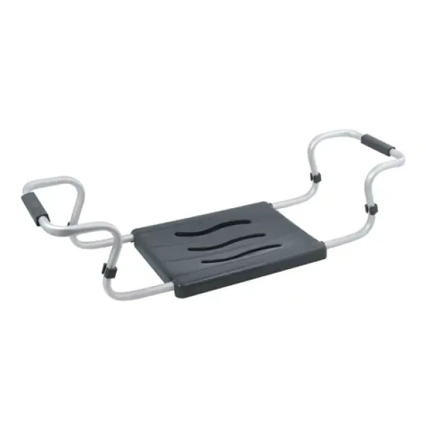 MSV sedátko do vany nastavitelné šedé / ocel / 50-70 cm / do 120 kg (3700703903178)