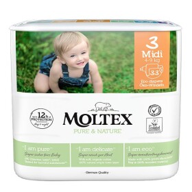 MOLTEX Pure & Nature Midi 4-9kg, 33 ks
