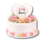 Dortisimo Marcipánová dekorace Bombasei Srdíčko I Love U Mom (6 ks)