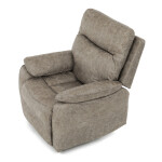 TV a relaxační křeslo s manuálním ovládáním, potah lanýžová látka v dekoru vintage