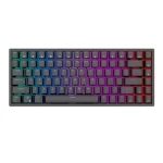 Rozbaleno - Royal Kludge RK84 RGB hnědé spínače černá / Bezdrátová klávesnice / mechanická / 2.4GHz BT USB / rozbaleno (RK84 brown switch.rozbaleno)