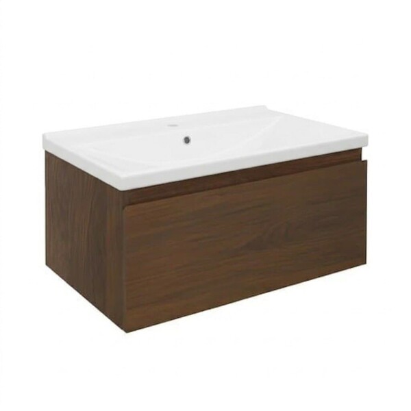Koupelnová skříňka s umyvadlem SAT B-Way 59x30x45 cm ořech mat BWAY60NUTU1 BWAY60NUTU1